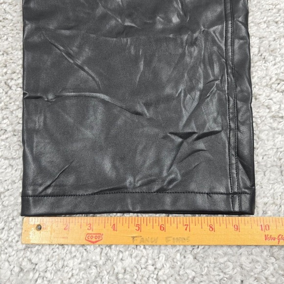 Abercrombie Fitch Pants Womens 37/24L Black 90s Relaxed‎ Jean High Waist Vegan - Picture 12 of 13